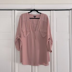 Torrid Harper Dusty Rose Top in Size 4!